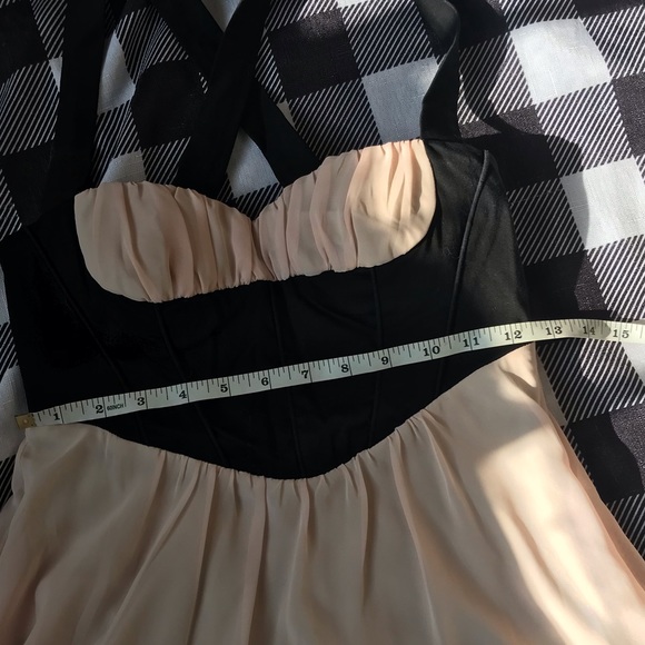 NWOT. ASOS chiffon babydoll tunic top corset style - Picture 7 of 9